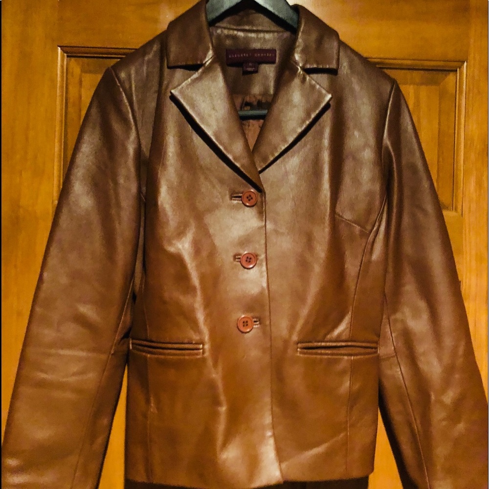 Vintage Inspired Leather Coat